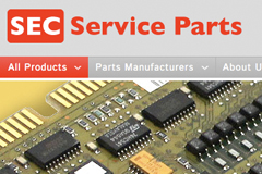 SEC Service Parts e-Commerce Responsive Database Driven HTML5 Web Design